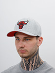 Бейсболка MITCHELL NESS арт. 6HSSMM19363-CBUGYHT Chicago Bulls NBA (светло-серый)